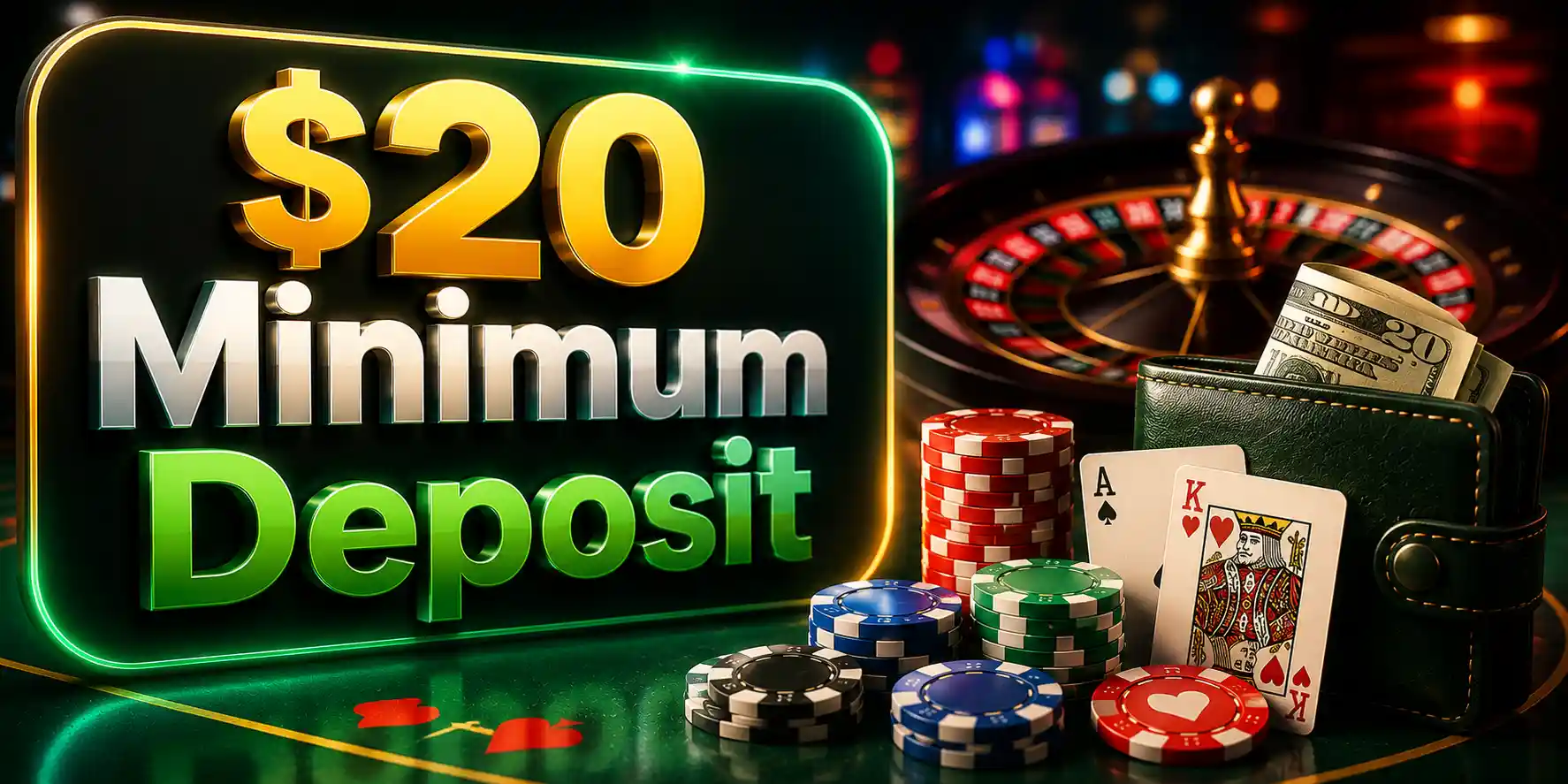 $20 Minimum Deposit