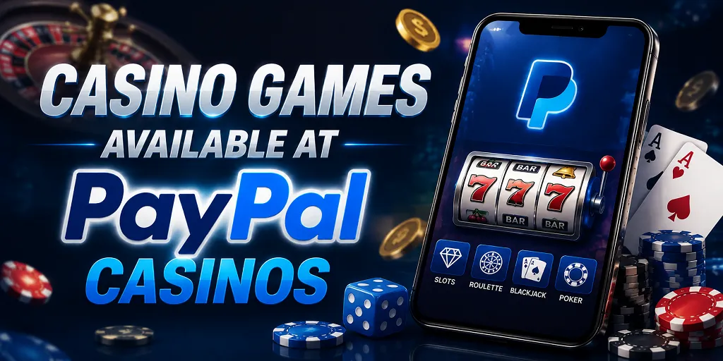 Casino Games Available At PayPal Casinos