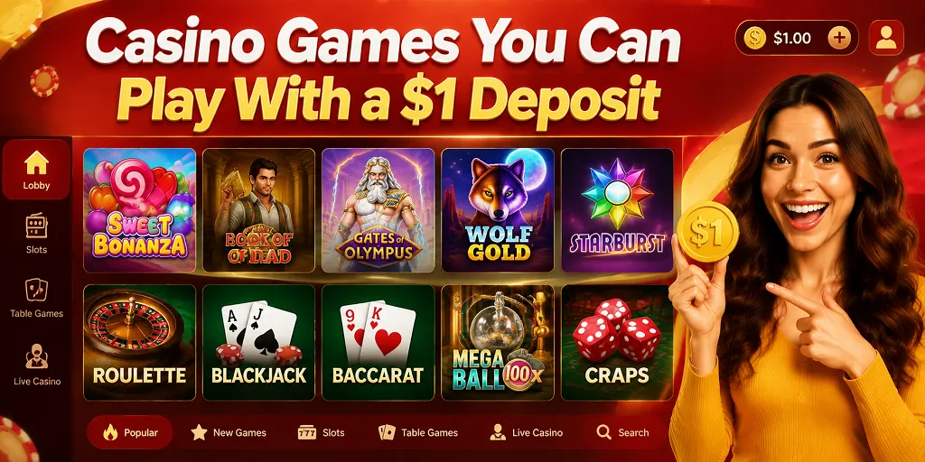 Casino Games You Can Play With A $1 Deposit